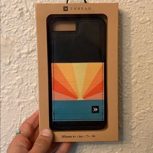 Thread wallet iPhone case (6+,6s+,7+,8+)